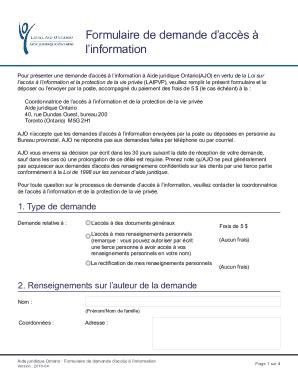 Fillable Online Formulaire De Demande D Accsl Information Form To