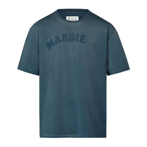 Футболка Maison Margiela, цвет: синий – купить в интернет-магазине ...
