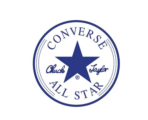 Converse All Star Logo Brand Blue Shoes Symbol Design Vector Illustration 23599207 Vector Art at ...