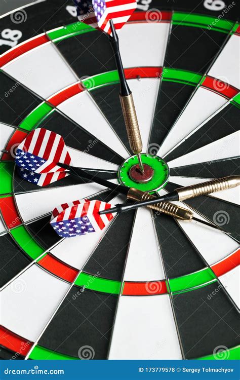 Dartboard Business Success Concept. Close Up. Creative Photo. Stock ... 