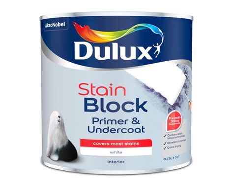 Dulux Stain Block Primer And Undercoat White 750ml