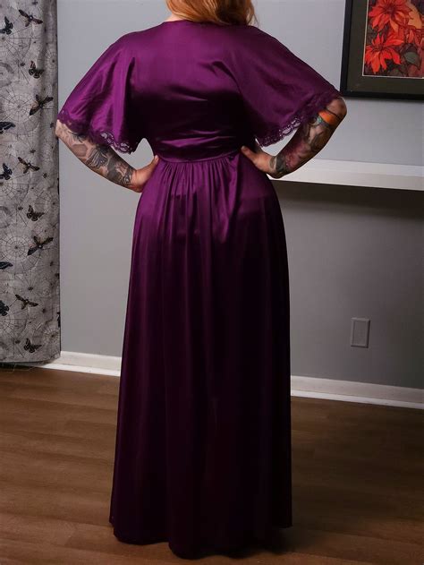 70s Vintage Lingerie Robe Set Nylon Size Small Etsy