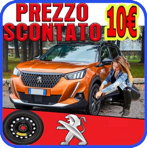 Ruotino Di Scorta Peugeot 2008 P24 4 Fori Ruota 125 85 R16 Da Anno