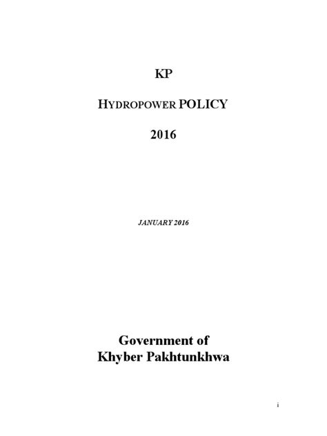 Kp H Policy 2016 Government Of Khyber Pakhtunkhwa Pdf Pound