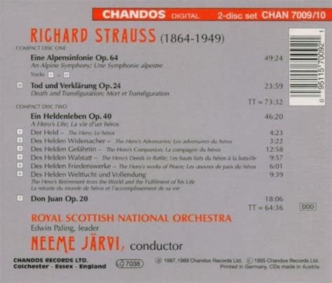 RICHARD STRAUSS - Strauss: Symphonic Poems - 2 CD - *BRAND NEW/STILL ...