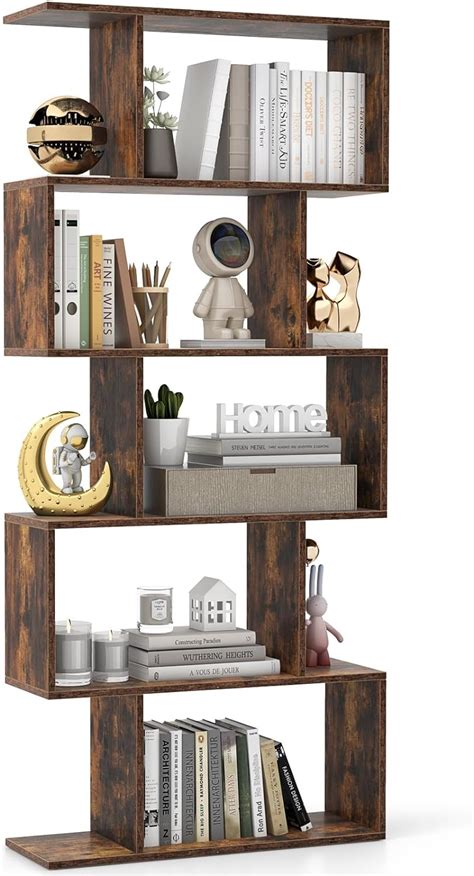 Bibliotheque Etagere De Rangement En Forme S Style Industriel Meuble