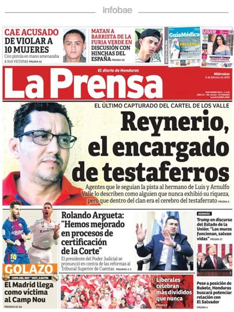 La Prensa Honduras Miércoles 6 De Febrero De 2019 Infobae