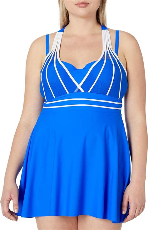 Amazon Lalagen Womens Halter Swimdress Plus Size Two Piece