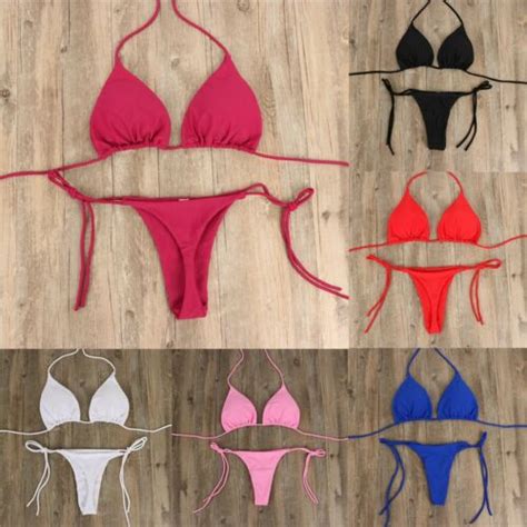 Mutige Und Sexy Tanga Bikini Set Bandage Stil Brasilianische Bademode