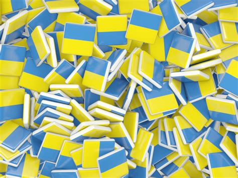 Square Flag Background Illustration Of Flag Of Ukraine