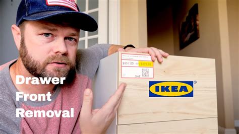 How To Remove An Ikea Drawer Front Diy Ikea Hack Youtube