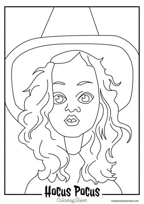 Hocus Pocus Coloring Pages Homemade Heather