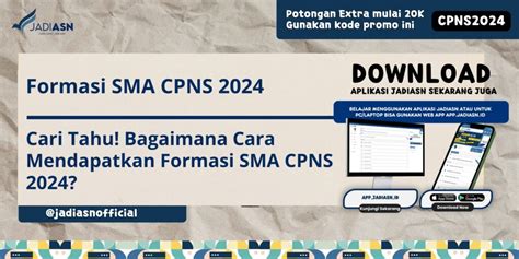 Formasi SMA CPNS 2024 Cari Tahu Bagaimana Cara