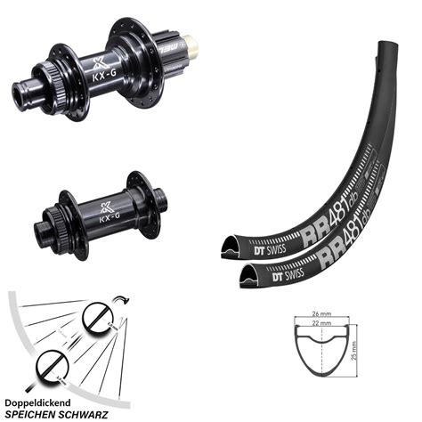 Laufradsatz Zoll Kx R Schwarz Steckachse Centerlock Campagnolo N W