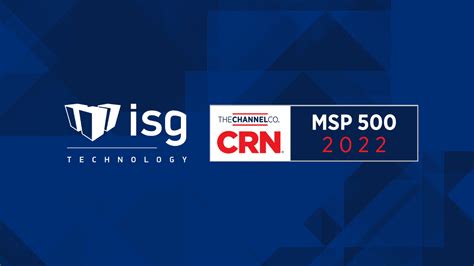 Isg Technology Recognized On Crns Msp List Isg Tech