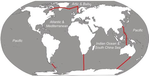 World oceans' map considered in the creation of regional neural ...