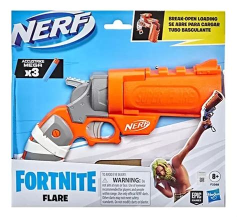 Nerf Pistola Lanzador Fortnite Flare Revolver Hasbro F