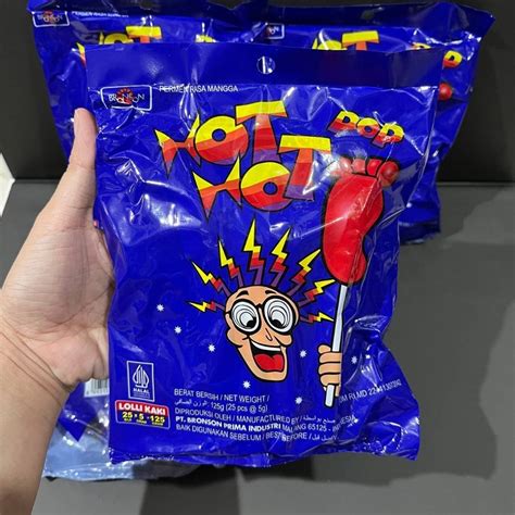 Jual Permen Lollipop Kaki HOT HOT POP 25 Pcs Shopee Indonesia