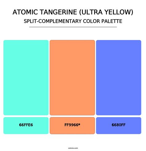 Atomic Tangerine Ultra Yellow Color Palettes