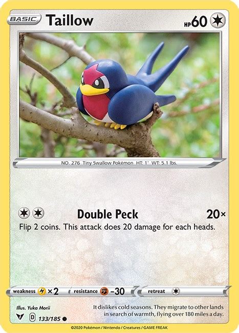 Taillow SWSH04 Vivid Voltage Pokemon