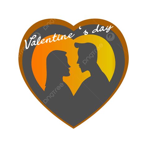 Saint Valentin Couple Romantique Amoureux Amoureux Coeur Forme Dessin