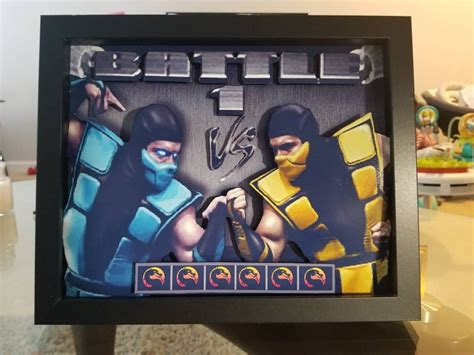 Mortal Kombat Shadowbox Diorama Non Illuminated Etsy