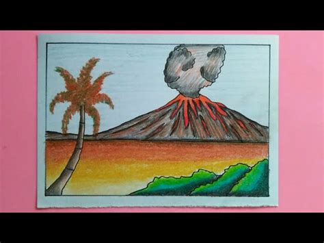 How To Draw A Volcano Eruption Step By Step, 42% OFF