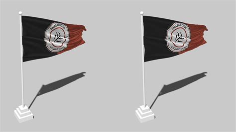 Al Shabab Football Club Flag Seamless Looped Waving with Pole Base ...