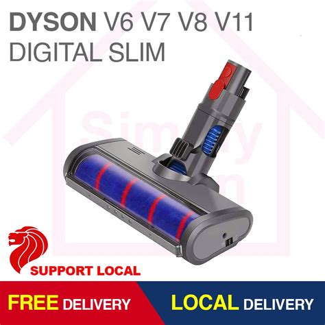 Dyson Compatible Quick Release Floor Head Soft Roller Brush For V V