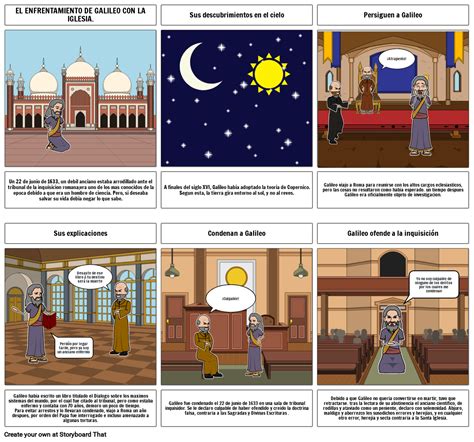 Vida De Galileo Galilei Storyboard Por 92be53f4