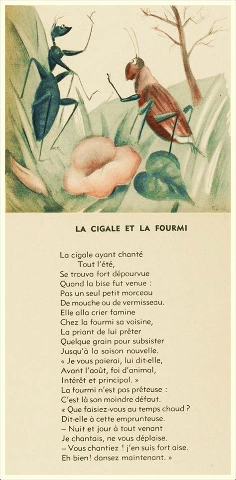 La Cigale Et La Fourmi Cigale Comptines Fourmis