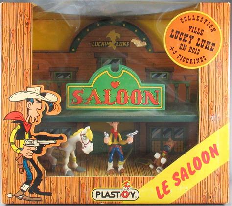 Lucky Luke Figurine PVC Plastoy Saloon Avec Luke Jumper