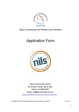 Fillable Online Nils Application Form Byron Community Centre Fax