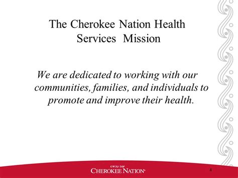 Health Services Cherokee Nation Healthy Nation Policy Systems And