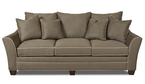 Klaussner Posen Contemporary Sofa With Block Feet Johnny Janosik Sofas