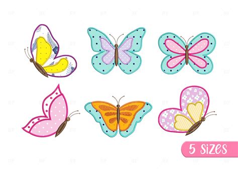 Butterfly Applique Embroidery Design, Butterfly Embroidery Design ...