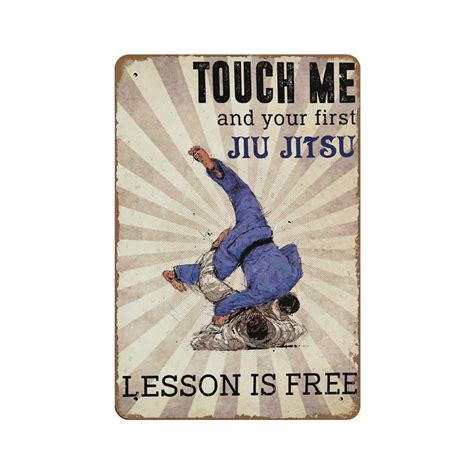 Touch Me And Your YPF5 First Jiu Jitsu Is Free Poster Jiu Jitsu Wall