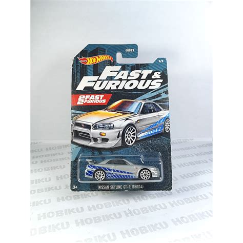 Jual Hot Wheels Nissan Skyline GTR R34 2 Fast 2 Furious Shopee Indonesia