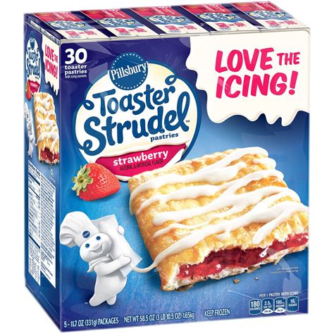 Pillsbury Toaster Strudel Strawberry Toaster Pastries 30 Ct Sam S Club Toaster Strudel