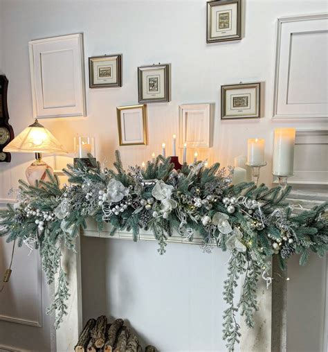 Christmas Garland, Fireplace Garland, Christmas Garland for Fireplace ...