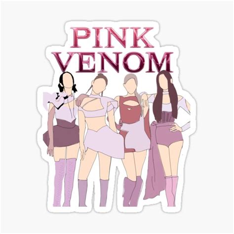 Blackpink Pink Venom Fanart Sticker For Sale By Joypark7 Redbubble