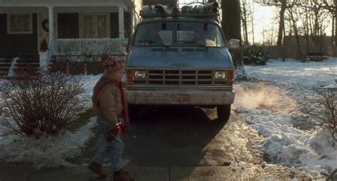 In this scene from Home Alone (1990), both Macaulay Culkin and the van were going backwards and ...