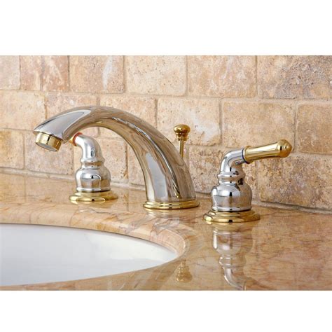 Two Tone Widespread Bathroom Faucets