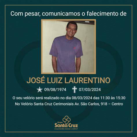 Grupo Santa Cruz Comunica O Falecimento Aos Anos De Jos Luiz