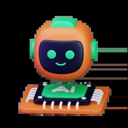 Ai Bot 3D Icon download in PNG, OBJ or Blend format