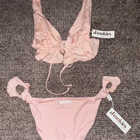Frankies Bikini Set W Cute Ruffles On Sides Of Depop