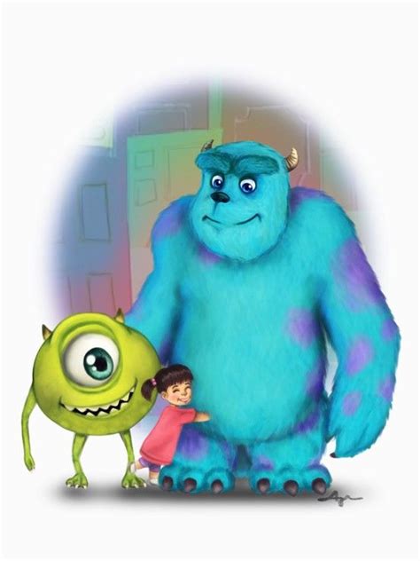 Sully Mike Wazowski Boo Sully Monsters Inc Disney Artwork Nbkomputer