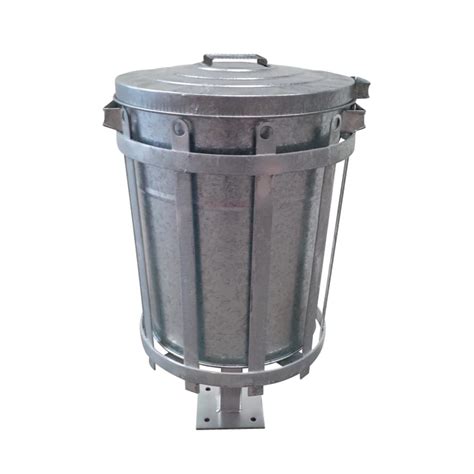 Heavy Duty 55l Galvanised Bin Assembly With Handle