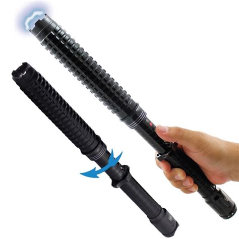 Streetwise™ Expandable 19 Led Stun Gun Baton 30m The Home Security