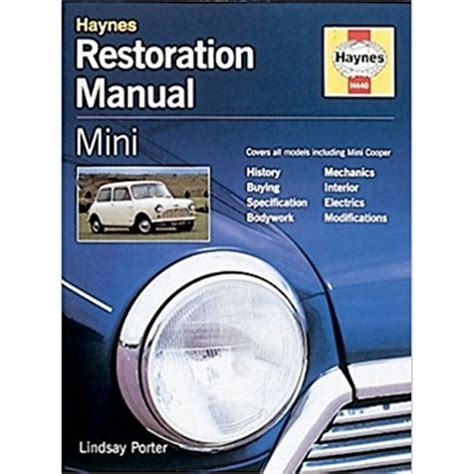 Haynes Mini Restoration Manual Sbk0044 Seven Classic Mini Parts